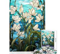 Puzzle da 1000 pezzi per adolescenti grazioso giocattolo educativo con fiori di bucaneve regalo per compleanni gioco impossibile difficile e impegnativo dimensioni 50x75cm