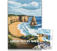 Puzzle da 1000 pezzi per adolescenti Great Ocean Walk Australia Paesaggio Arte Gioco educativo Analisi e logica Giocattoli antistress Dimensioni 50x75cm