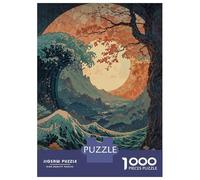 Puzzle Da 1000 Pezzi Per Adolescenti Great Wave Off Kanagawa Puzzle Per Adulti Gioco Pratico Sfida Difficile Regali Per Amici E Familiari 38x26cm/1000pcs