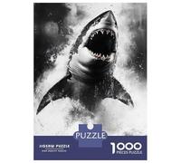 Puzzle Da 1000 Pezzi Per Adolescenti Great White Shark Breaching The Ocean Puzzle Per Adulti Gioco Pratico Analisi E Logica Regalo Di Compleanno, Regali, 38x26cm/1000pcs