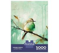 Puzzle Da 1000 Pezzi Per Adolescenti Green Bird on Branch Puzzle Per Adolescenti Gioco Pratico Un'opera D'arte Regali Unici Per Compleanno E Natale 70x50cm/1000pcs