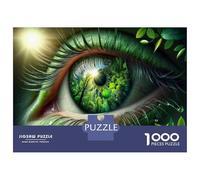 Puzzle Da 1000 Pezzi Per Adolescenti Green Eye Nature Forest Puzzle Per Adulti Giochi Rilassanti Decorazione Per La Casa Per Compleanno, Natale 70x50cm/1000pcs