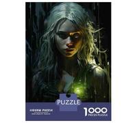 Puzzle Da 1000 Pezzi Per Adolescenti Green Glow Fantasy Artwork Puzzle Per Adulti Gioco Pratico Decorazione Per La Casa Regali Unici Per Compleanno E Natale 52x38cm/1000pcs