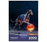 Puzzle Da 1000 Pezzi Per Adolescenti Greyhound Basketball Player Digital Art Puzzle Per Adulti Gioco Pratico Antistress Regali Per Amici E Familiari 52x38cm/1000pcs