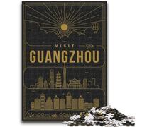 Puzzle da 1000 pezzi per adolescenti Guangzhou Cina Puzzle da 1000 pezzi, compleanno unico e regali per età 14 anni in su (50x75cm)