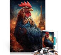 Puzzle da 1000 pezzi per adolescenti Guardiano piumato di Eiffel Vacanza a casa: uccidere il tempo Decorazioni e regali unici per la casa 75x50cm