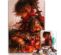 Puzzle da 1000 pezzi per adolescenti guerriera ninja giapponese puzzle per adolescenti giocattolo educativo giochi divertenti per famiglie arredamento unico per la casa 38x26cm