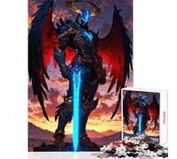 Puzzle da 1000 pezzi per adolescenti Guerriero Luce e Acciaio Decorazione per la casa Giocattoli Ottimi regali e giocattoli per gioco educativo Interessante riduzione dello stress Dimensioni 38x52cm