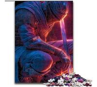 Puzzle da 1000 pezzi per adolescenti, Guerriero misterioso, per età dai 14 anni in su, decorazione per la casa come regalo per tutta la famiglia e gli amici (dimensioni 26x38cm)