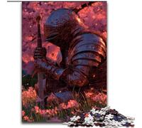 Puzzle da 1000 pezzi per adolescenti,Guerriero sotto i fiori di ciliegio,adatto per bambini dai 14 anni in su,giochi educativi per la casa,giocattoli fai da te,opere d'arte,regalo (dimensioni 50x75cm)