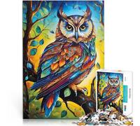 Puzzle da 1000 pezzi per adolescenti Gufo Aiuta il cervello ad allenare i giocattoli che creano dipendenza per coltivare la pazienza Opera d'arte 75x50cm