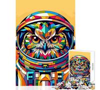 Puzzle da 1000 pezzi per adolescenti Gufo Astronauta Wpap Giocattoli antistress Regalo di compleanno Giochi rilassanti Difficili da completare Dimensioni 50x75cm