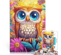 Puzzle da 1000 pezzi per adolescenti Gufo carino Difficile da completare ma divertente e umoristico offerte come regali per tutta la famiglia 75x50cm