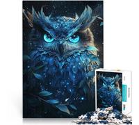Puzzle da 1000 pezzi per adolescenti Gufo delle Meraviglie Cosmiche Antistress Sfida difficile Migliorare l'amore tra le coppie 38x26cm