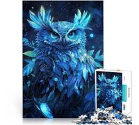 Puzzle da 1000 pezzi per adolescenti Gufo delle Meraviglie Cosmiche Difficile Duro Decorazione murale Regali unici per compleanno e Natale 75x50cm