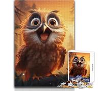 Puzzle da 1000 pezzi per adolescenti, gufo guardiano notturno, giocattolo, gioco intellettuale, migliora la memoria, regalo di compleanno, dimensioni 50x75cm
