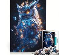 Puzzle da 1000 pezzi per adolescenti, Gufo Meraviglia Cosmica, Gioco Divertente, Allena la Mente e la Manica, Migliora l'Amore tra le Coppie 38x52cm