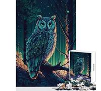 Puzzle da 1000 pezzi per adolescenti Gufo notturno Giocattoli antistress Regali per donne Uomini Gioco impossibile Interessante riduzione dello stress Dimensioni 50x75cm