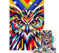 Puzzle da 1000 pezzi per adolescenti gufo Wpap puzzle pop art per adulti giochi per famiglie migliora la memoria compleanni e occasioni speciali (dimensioni 50x75cm)