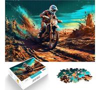 Puzzle da 1000 pezzi per adolescenti Guidare una motocicletta Per il divertimento in famiglia Regalo di compleanno, regali, arte murale 50x70cm