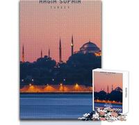 Puzzle da 1000 pezzi per adolescenti Hagia Sophia Gioco educativo Analisi e logica Giocattoli antistress Dimensioni 38x52cm