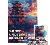 Puzzle da 1000 pezzi per adolescenti haiku giapponese puzzle da parete per adulti gioco rilassante regalo di compleanno difficile e stimolante (dimensioni 50x75cm)