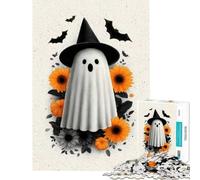 Puzzle da 1000 pezzi per adolescenti Halloween fantasmi puzzle per adulti giochi per famiglie modelli da assemblare regali di compleanno e unici (dimensioni 50x75cm)