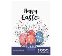 Puzzle Da 1000 Pezzi Per Adolescenti Happy Easter Eggs Holiday Puzzle Per Adulti Giocattoli Antistress Vacanza A Casa Passatempo Riduzione Dello Stress Regali 70x50cm/1000pcs