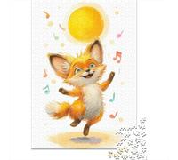 Puzzle Da 1000 Pezzi Per Adolescenti Happy Fox Illustration Puzzle Per Adulti Giochi Rilassanti Taglio Di Precisione Regali Unici Per Compleanni E Occasioni Speciali 38x26cm/1000pcs