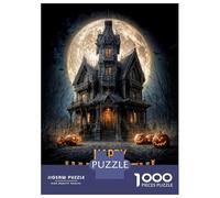 Puzzle Da 1000 Pezzi Per Adolescenti Happy Halloween Haunted House Puzzle Per Adolescenti Giochi Per Famiglie Sfida Difficile Regali Di Compleanno E Unici 70x50cm/1000pcs