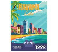 Puzzle Da 1000 Pezzi Per Adolescenti Havana Cuba Minimal Puzzle Per Adulti Gioco Rompicapo Modello Di Assemblaggio Regali Per Amici E Familiari 52x38cm/1000pcs