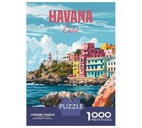 Puzzle Da 1000 Pezzi Per Adolescenti Havana Cuba Puzzle Per Adulti Gioco Pratico Assemblaggio Di Modelli Per Compleanno, Natale 38x26cm/1000pcs