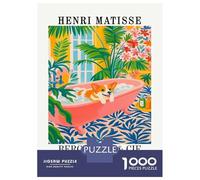 Puzzle Da 1000 Pezzi Per Adolescenti Henri Matisse Corgi Bath Art Print Puzzle Per Adolescenti Giochi Rilassanti Migliora La Memoria Regali Per Amici E Familiari 52x38cm/1000pcs