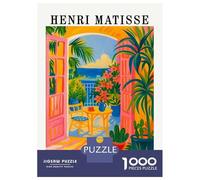 Puzzle Da 1000 Pezzi Per Adolescenti Henri Matisse Open Window Painting Puzzle Per Adulti Gioco Pratico Assemblaggio Di Modelli Per Compleanno, Natale 38x26cm/1000pcs