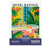 Puzzle Da 1000 Pezzi Per Adolescenti Henri Matisse Style Guinea Pig Bath Puzzle Per Adolescenti Giochi Rilassanti Migliora La Memoria Regali Per Amici E Familiari 52x38cm/1000pcs