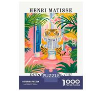 Puzzle Da 1000 Pezzi Per Adolescenti Henri Matisse Tiger Reading News Puzzle Per Adolescenti Giochi Rilassanti Migliora La Memoria Regali Per Amici E Familiari 38x26cm/1000pcs
