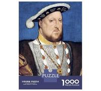 Puzzle Da 1000 Pezzi Per Adolescenti Henry VIII Portrait Puzzle Per Adolescenti Gioco Per Famiglie Migliora La Memoria Regali Unici Per Compleanno E Natale 52x38cm/1000pcs
