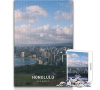 Puzzle da 1000 pezzi per adolescenti Honolulu Gioco di sfida unico Antistress Regali di Babbo Natale segreto Dimensioni 38x26cm