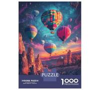 Puzzle Da 1000 Pezzi Per Adolescenti Hot Air Balloons in A Cosmic Sky Puzzle Per Adolescenti Giocattoli Antistress Regalo Di Compleanno, Natale 38x26cm/1000pcs