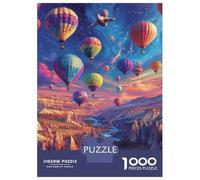 Puzzle Da 1000 Pezzi Per Adolescenti Hot Air Balloons in Space Puzzle Per Adulti Giochi Divertenti Regali Per Donne Regali Unici Di Compleanno E Natale 52x38cm/1000pcs