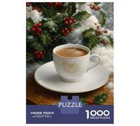Puzzle Da 1000 Pezzi Per Adolescenti Hot Chocolate with Holly Puzzle Per Adulti Giocattoli Antistress Analisi E Logica Regalo Di Compleanno, Regali, 52x38cm/1000pcs