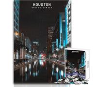 Puzzle da 1000 pezzi per adolescenti Houston Rompicapo Giochi per famiglie Migliora la memoria Regali di compleanno Dimensioni 50x75cm
