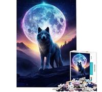Puzzle da 1000 pezzi per adolescenti "Howl At The Moon" Giocattolo educativo per l'apprendimento e il miglioramento della memoria Regalo di compleanno (Dimensioni 38x26cm)