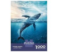 Puzzle Da 1000 Pezzi Per Adolescenti Humpback Whale Breaching Puzzle Per Adulti Giocattolo Decorazione Da Parete Vacanza A Casa Passatempo Riduzione Dello Stress Regali 70x50cm/1000pcs