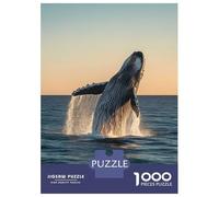 Puzzle Da 1000 Pezzi Per Adolescenti Humpback Whale Breaching Puzzle Per Adulti Giochi Divertenti Decorazione Murale Regali Unici Per Compleanno E Natale 52x38cm/1000pcs