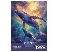 Puzzle Da 1000 Pezzi Per Adolescenti Humpback Whale Pair Puzzle Per Adulti Giochi Rilassanti Decorazione Perfetta Attività Divertenti A Casa 70x50cm/1000pcs