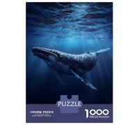 Puzzle Da 1000 Pezzi Per Adolescenti Humpback Whale Underwater Puzzle Per Adulti Gioco Per Famiglie Divertente E Spiritoso Regali Di Natale E Compleanno 38x26cm/1000pcs