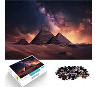 Puzzle da 1000 pezzi per adolescenti I faraoni cosmici riposano in Egitto Giochi di relax Attività divertenti a casa, regali di compleanno, regali di viaggio, 75x50cm