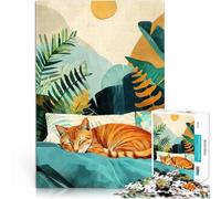 Puzzle da 1000 pezzi per adolescenti I gatti vivono Difficile da completare ma divertente e umoristico Collezione di artisti, Belle arti 38x26cm