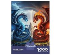 Puzzle Da 1000 Pezzi Per Adolescenti Ice And Fire Dragons Confrontation Puzzle Giocattolo Decorazione Da Parete Gara Di Velocità Manuale Regali Unici Per Compleanno E Natale 38x26cm/1000pcs